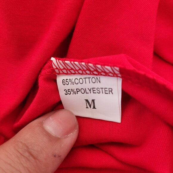 Women's Ma Ma Print Long-Sleeve Raglan Top Red Leopard & Stripes Size Medium - Picture 6 of 8